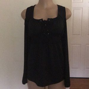 Black top cut out shoulders